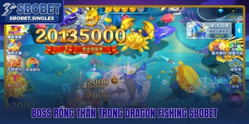 Dragon Fishing Sbobet và bốn cấp Boss với hệ số nhân thưởng khác biệt