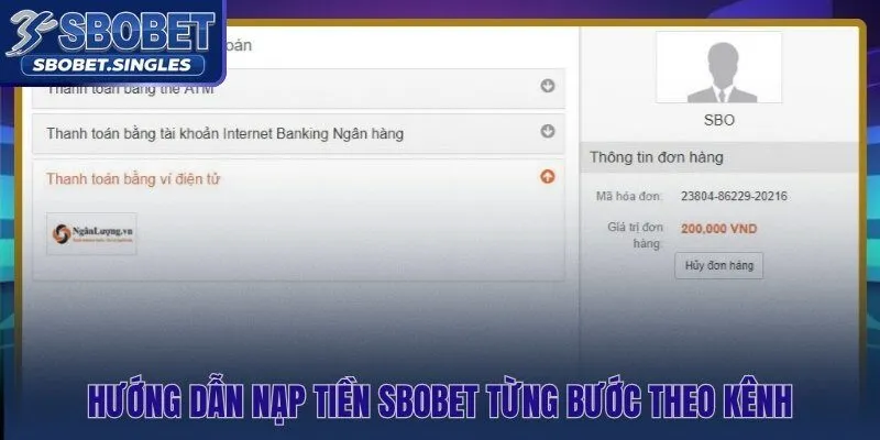 Quy trình nạp tiền Sbobet theo từng kênh rõ ràng và nhanh gọn