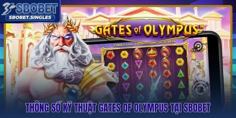 Gates of Olympus Sbobet với RTP 96,50% và độ biến động rất cao